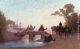 Charles Theodore Frere Canvas Paintings - Environs du Caire